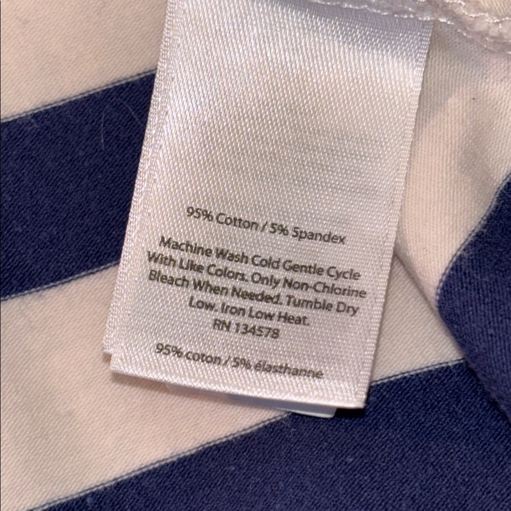 Vineyard Vines Navy and White Striped Dress, Short Sleeves, Zipper Back, Small - Picture 10 of 14